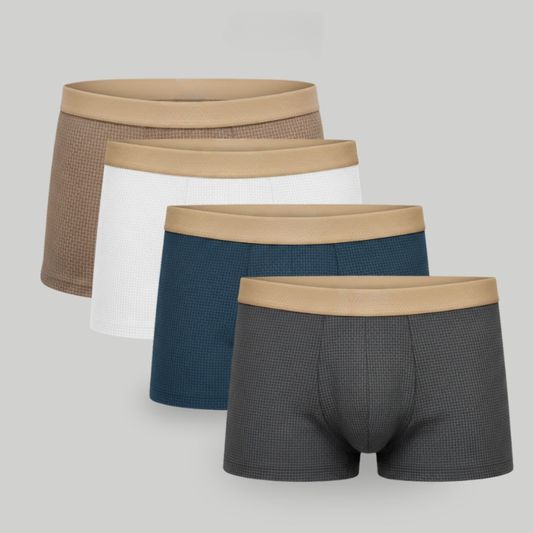 Boxers gaufrés (lot de 4)